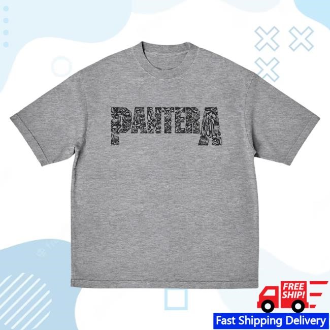 Official Pantera Merch Store Shop Heather Gray Angry Logo Attractive Shirt