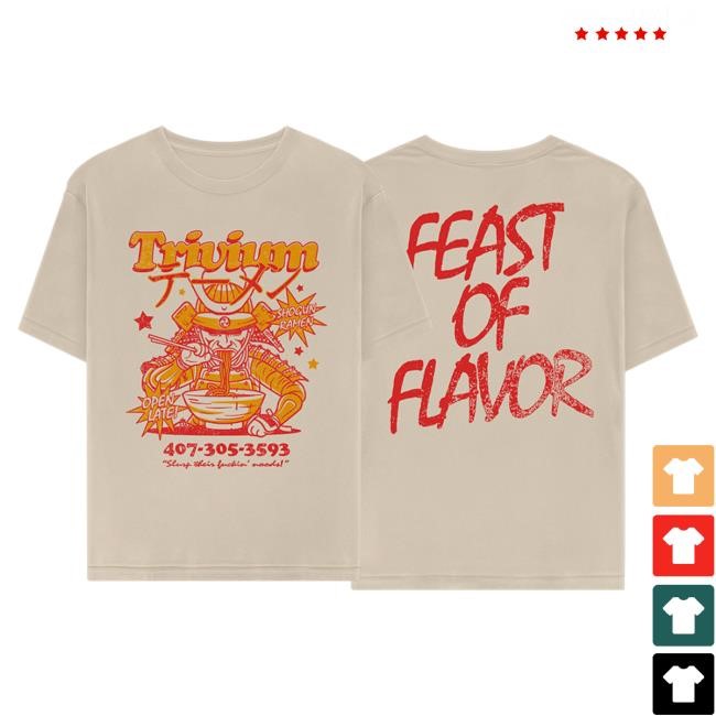 Official Trivium Merch Store Trivium Feast of Flavor Tees