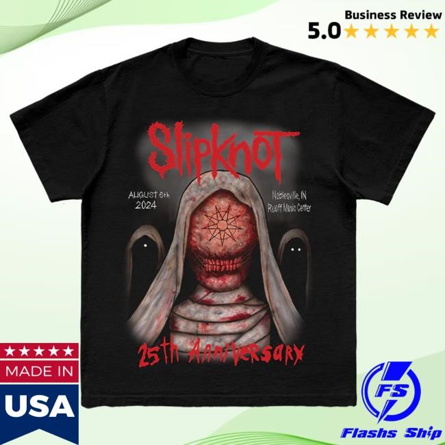 Official Slipknot Merch Store 2024 Tour Noblesville Attractive Shirt Slipknot Clothing Shop