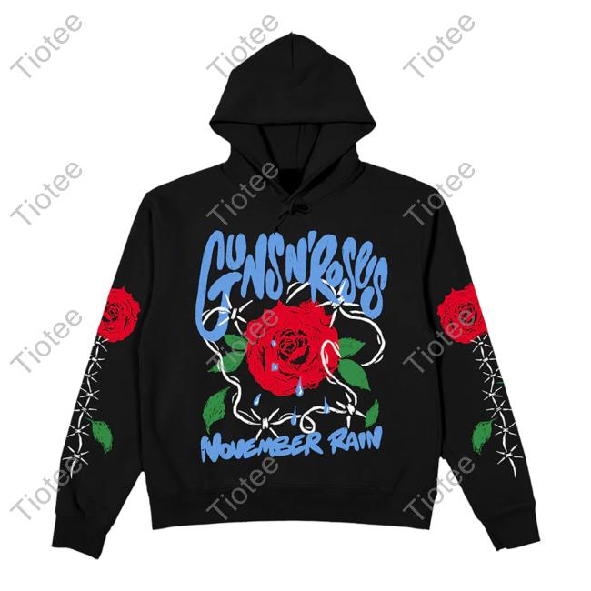 Official Guns N' Roses Clothing Store Shop November Rain Black Crew neck Sweatshirt Gnr Merch