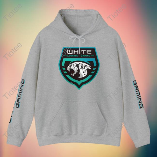 Official Soar Dogg White Leopard Gaming Sweatshirt Grey