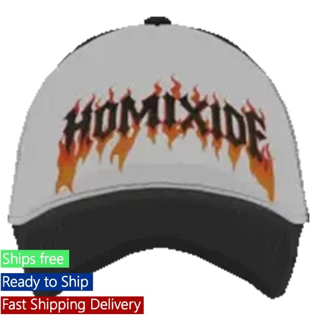 Official Homixide Gang Store HL2 White Flames Trucker Hat
