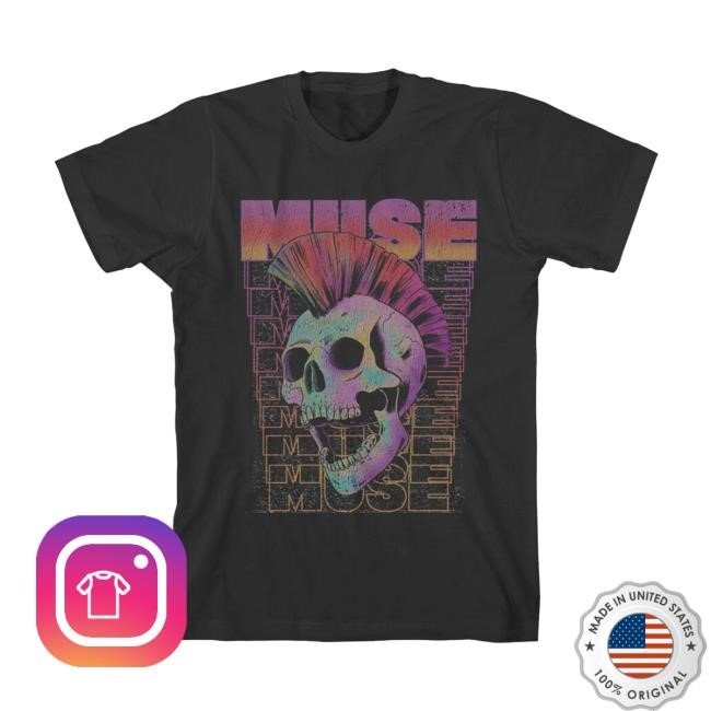 Mohawk Skull New T-Shirt | Muse Official Store