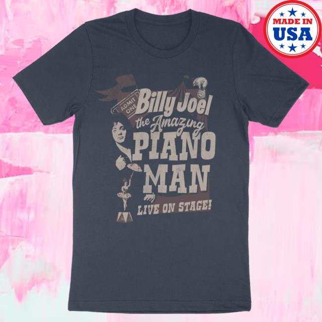 Official Billy Joel Merch Store Billy Joel "Amazing Piano Man" Shirt 2024 Billy Joel Shop BillyJoel