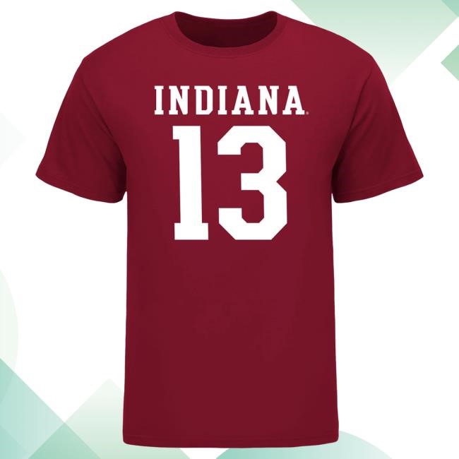The Elijah Sarratt #13 Indiana Hoosiers NCAA Football Player Tee