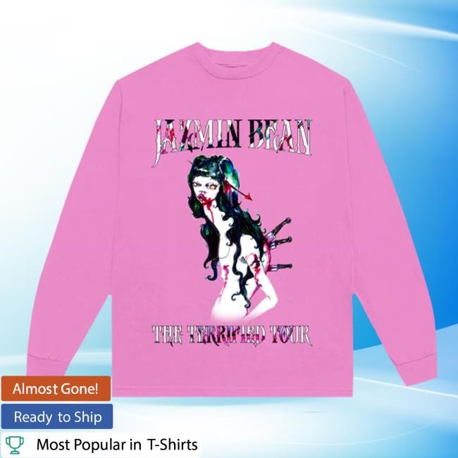 The Terrified Tour Illustration LS Shirt - Jazmin Bean Official Store