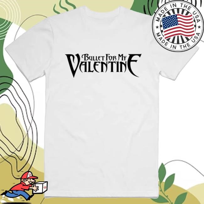 Official Bullet for My Valentine Merch Clothing BFMV Bullet For My Valentine White Logo Shirt New