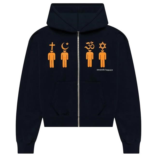Official Seventh Coexist Zip-Attractive Hoodie 7Th Heaven