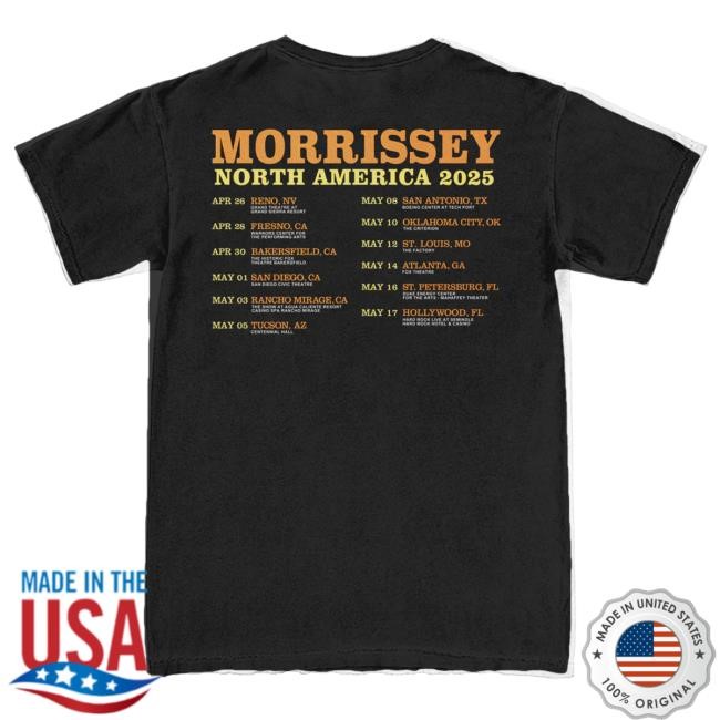 Mporium 2025 Admat Tour T Shirt Official Morrissey Merch Store Shop