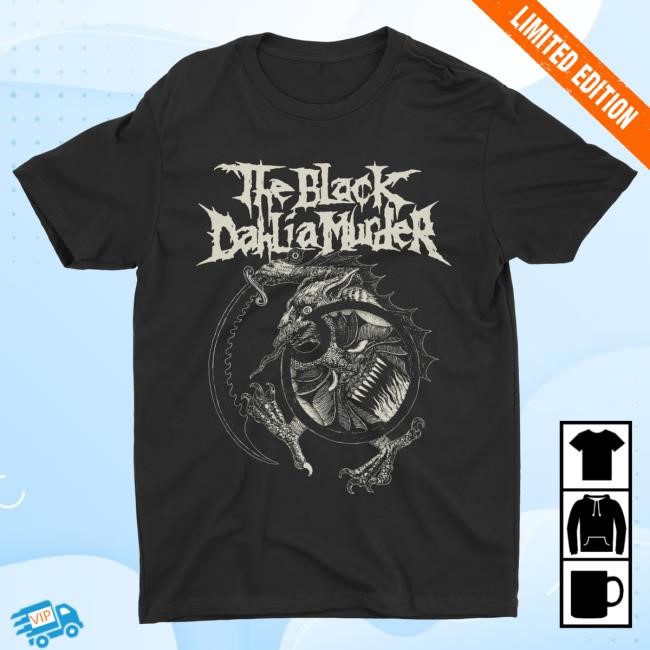 Official Night Shift Merch Store Shop The Black Dahlia Murder - Shield Demon (Sand On Black) Shirts Nightshift Merch