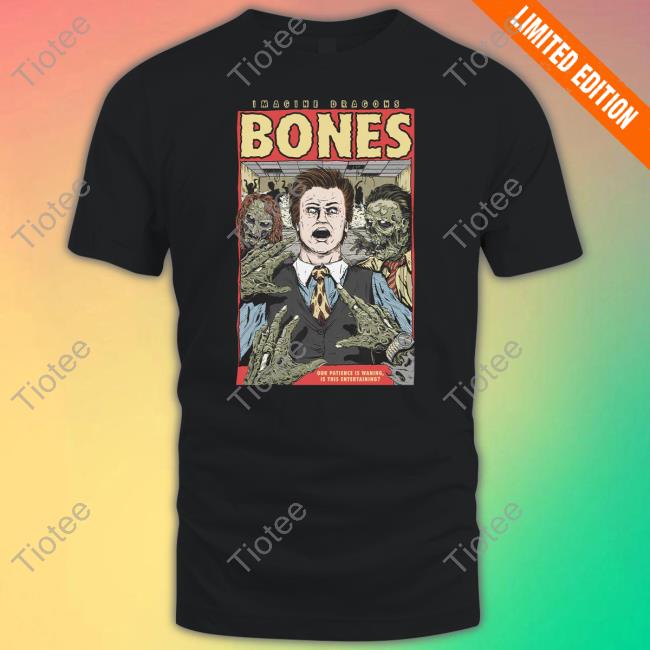 Official Imagine Dragons Merch Bones Illustrated T-Shirt