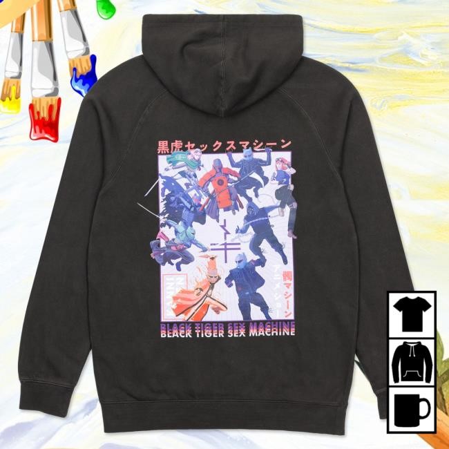 Official Btsm Merch Store Shop Black Tiger Sex Machine BTSM - Anime Pull Over Hoodie