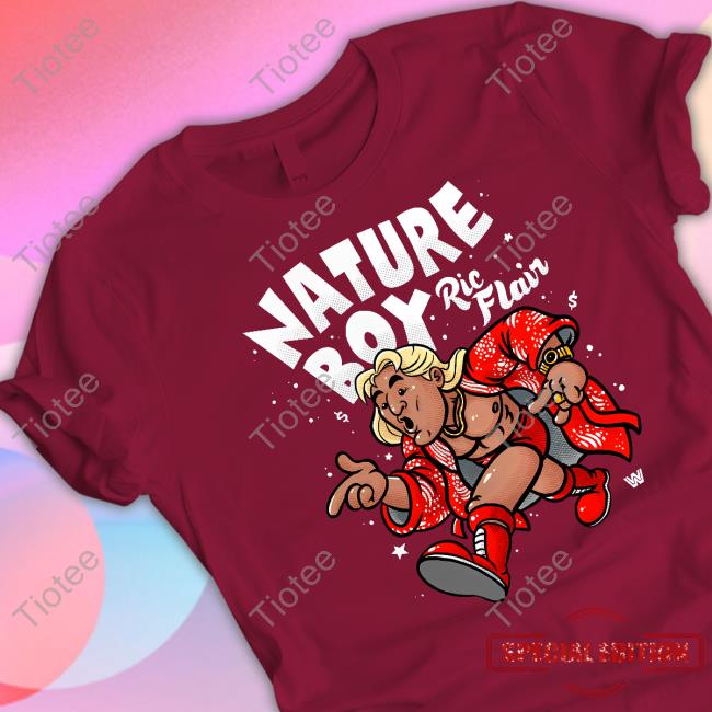 Wwe Store Nature Boy Ric Flair Cartoon Tee Shirt