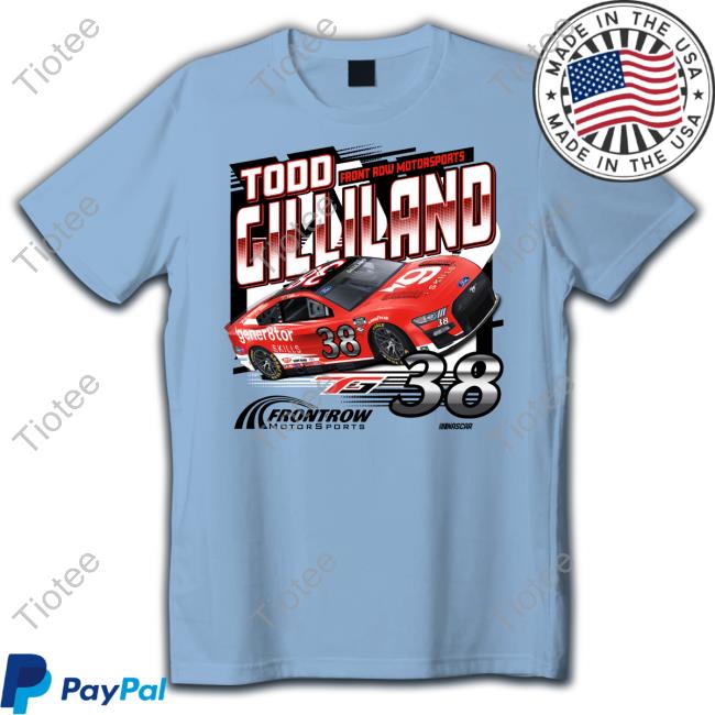 Front Row Motorsports Merch Gener8tor Skills 38 Todd Gilliland 2023 Long Sleeve Tee