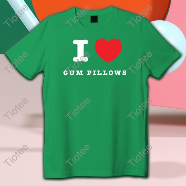 Andy 222 Merch I Heart Gum Pillows Sweatshirt Freezertarps222