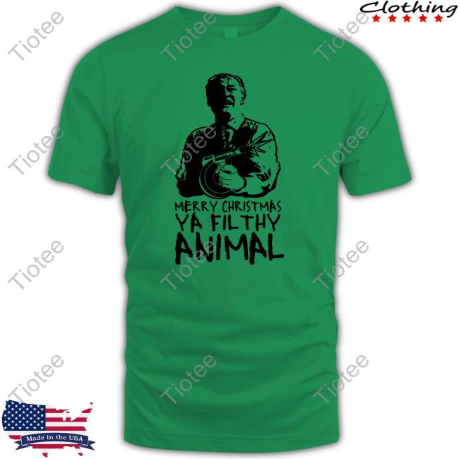 Bunker Branding Merry Christmas Ya Filthy Animal Sweatshirt