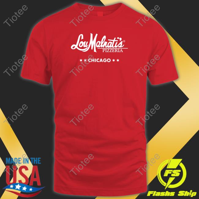 Lou Malnati's Pizza Shirt Red