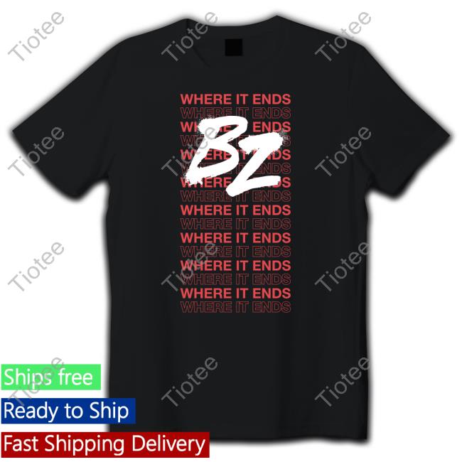 Bailey Zimmerman Merch Where It Ends B2 Tee
