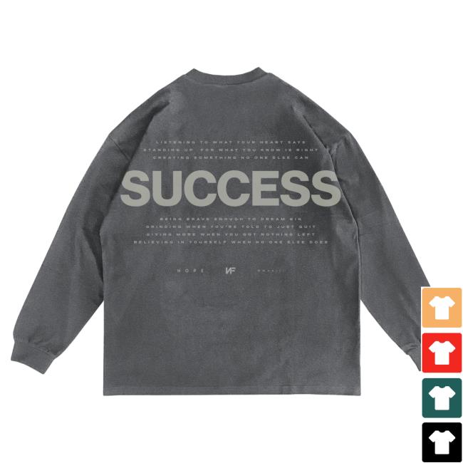 Official Nathan John Feuerstein Nf Merch Store Pepper Success Long Sleeve Tees Nf Real Music Shop