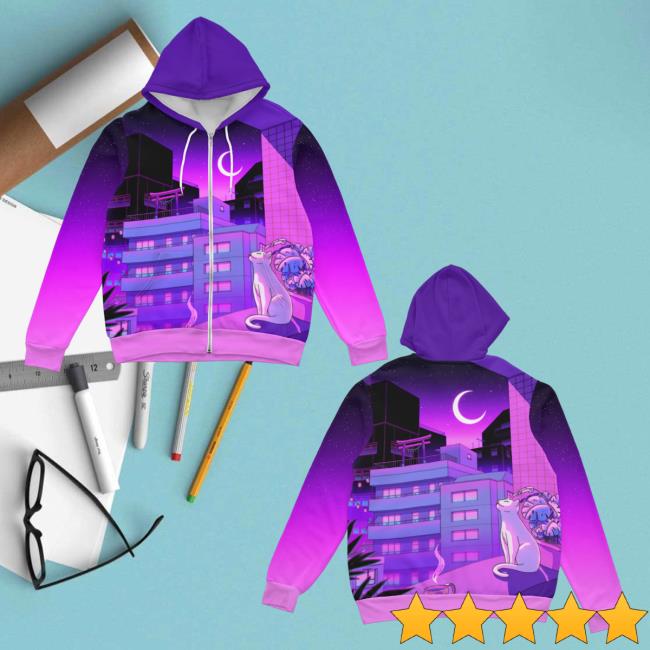 Official Vapor95 Clothing Store Vapor 95 City Nights Pullover Hoodie