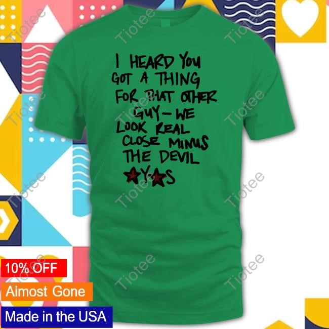 Waterparks I Heard You Got A Thing For That Other Guy We Look Real Close Minus The Devil Tee