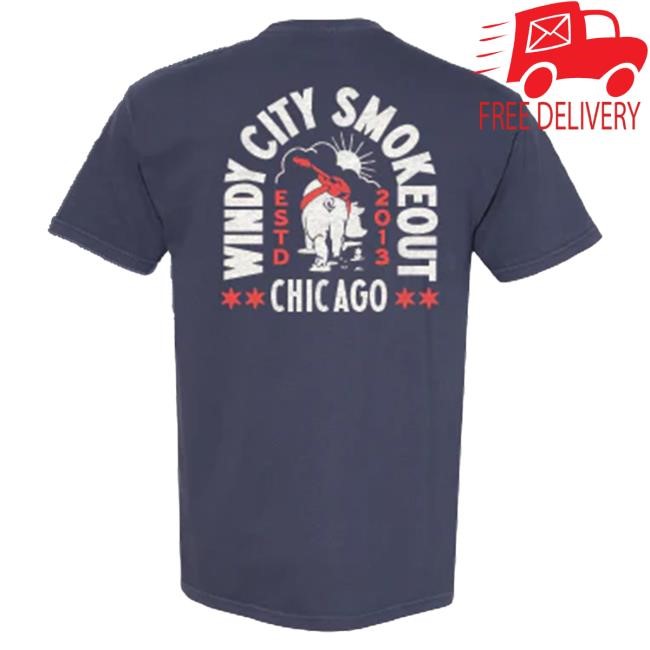 Windy City Smokeout Navy Arch Logo Tshirt
