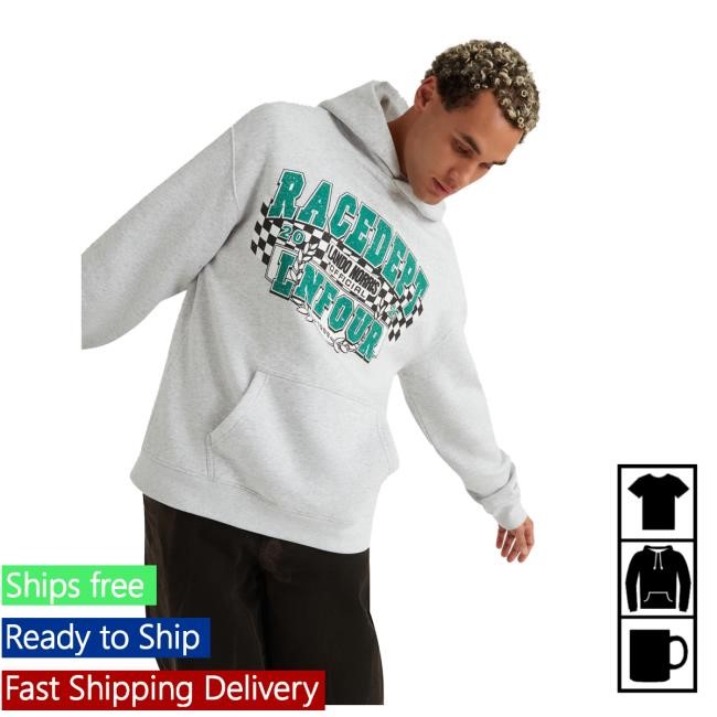 Official Lando Norris Merch Store Shop Race Dept Flag Hooded Sweatshirt - Grey