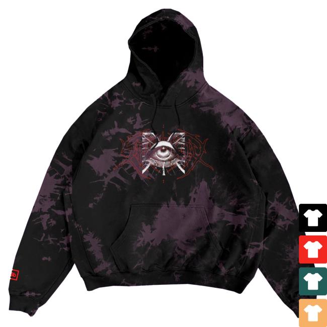 Official Spiritbox Merch Store Angel Eyes Plum Crystal Dye Tee Spiritbox Clothing Shop Spirit Box