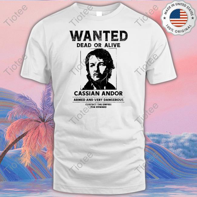 Clinton Yates Wearing Wanted Dead Or Alive Cassian Andor Tee