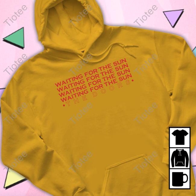 Official The Doors Store Waiting For The Sun Cascading The Doors Tee Shirt