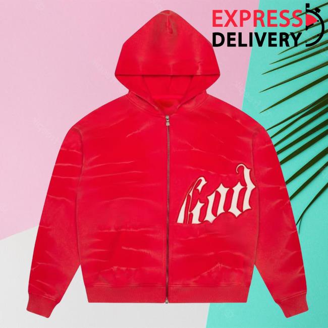 Official Godspeed Nyc Clothing Merch Og Logo Crewneck (Red Tie-Dye)