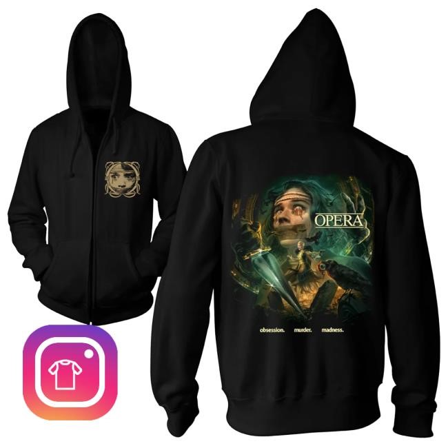 Official Cavity Colors Merch Store Shop Dario Argento's Opera - Zip-Up Popover Hoodie CavityColors