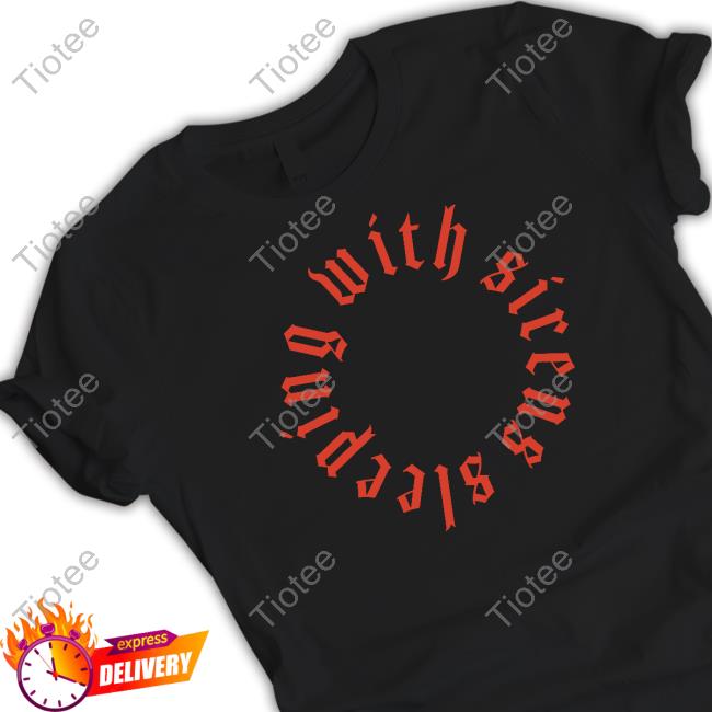 Official Sleeping With Sirens Merch Sleeping With Sirens Circle Logo Black Shirts