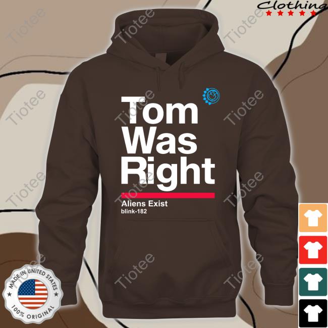 Blink182 Tom Was Right Aliens Exist Tee Shirt