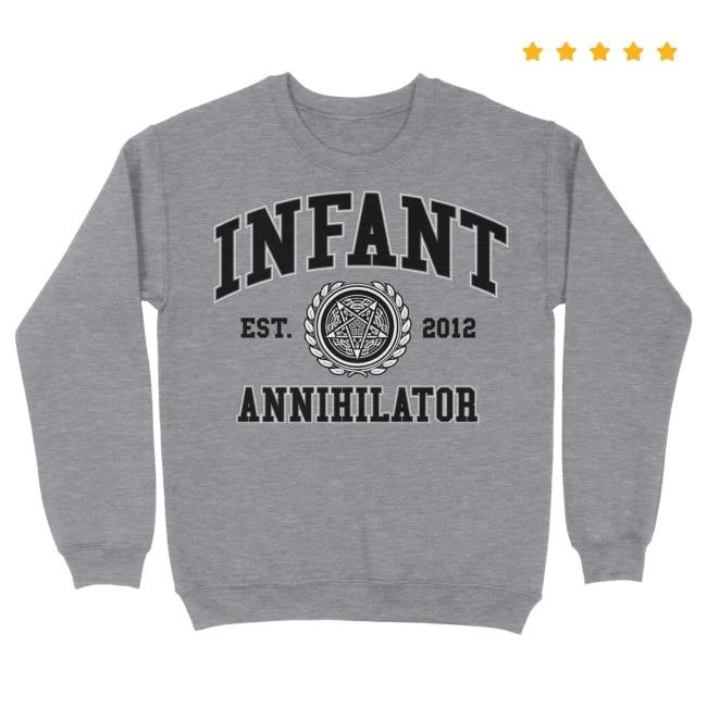 Official Indie Merch Store Shop Infant Annihilator Collegiate Est 2012 Pull Over Hoodie IndieMerchStore