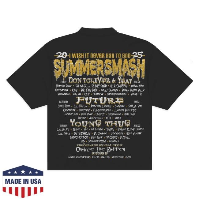 Official The Summer Smash Fishphones Tshirt (Black)