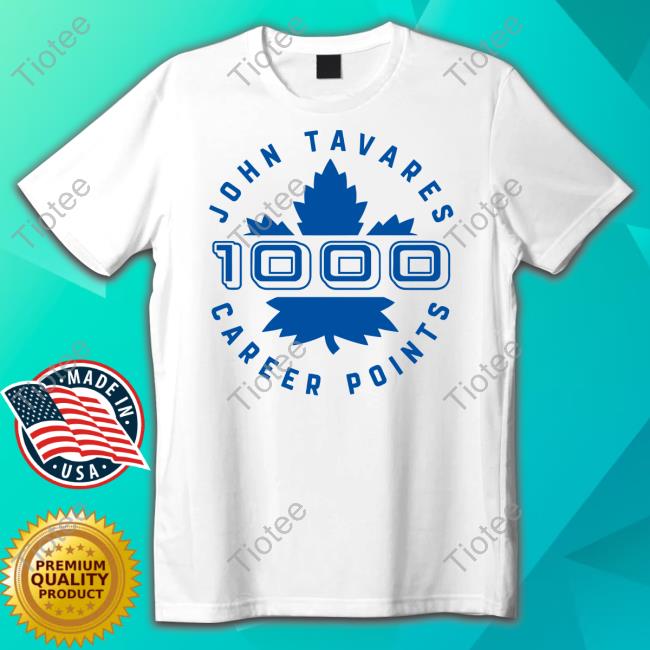 Official Team Toronto Maple Leafs Wearing John Tavares 1000 Points Shirt