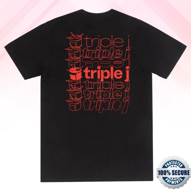 Official Triple J Store Shop Triple J New Drum Triple J Popover Shirt (Black)