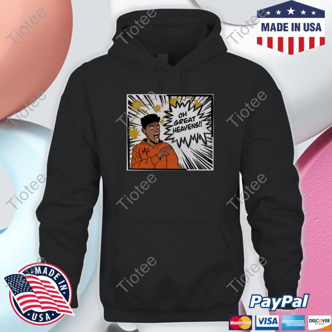 Official Marrkadams Merch Oh Great Heavens Hooded Sweatshirt
