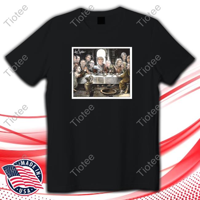 Michael De Adder Designs Last Supper Black New Shirt