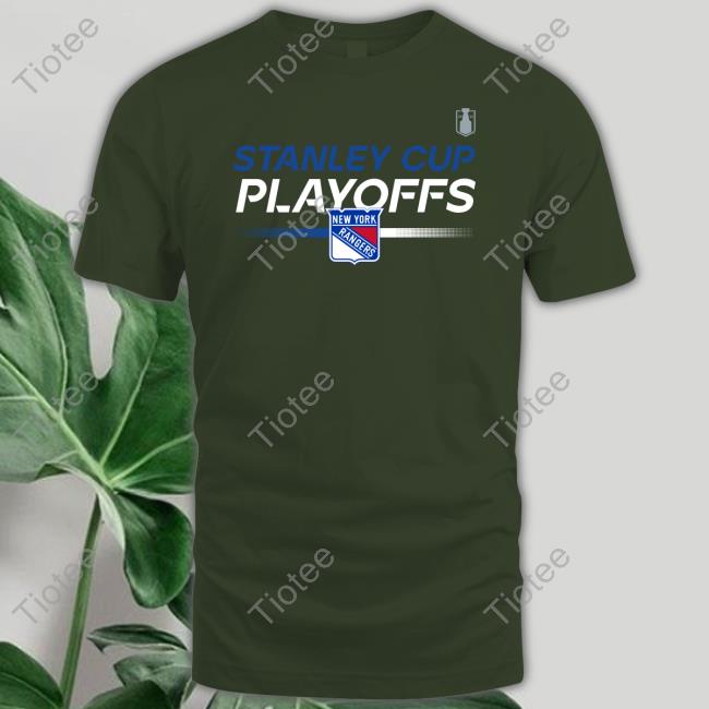 Official Madison Square Garden Shop Rangers 22-23 Playoff Authentic Pro Prime Tech T-Shirt