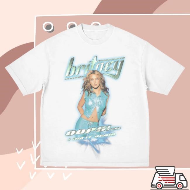 Official Britney Spears Merch Store Britney Spears Oops!... I Did It Again White Tees