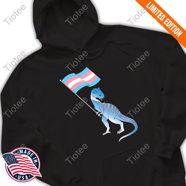 Official Trans Dinosaur Pride Flag Lbgt Gay Lesbian Shirt