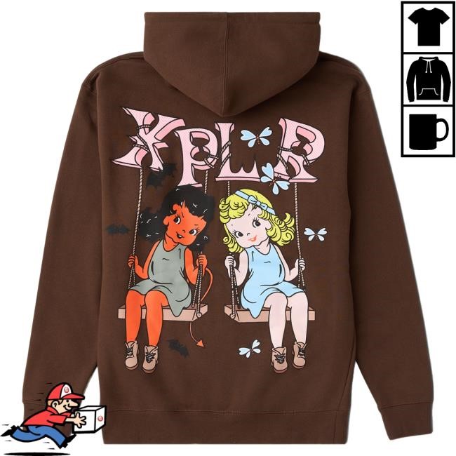 Official Sam And Colby Merch Store Polar Opposites Pullover Hoodie Brown Xplr Shop