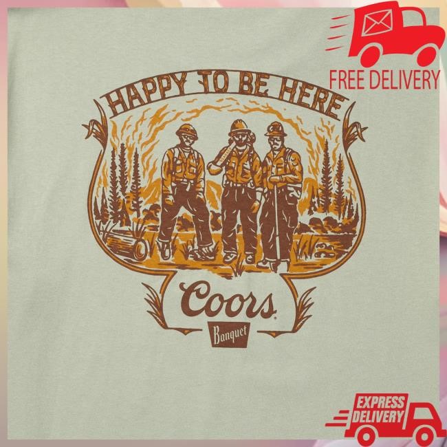 Official Coors Banquet Seager x Coors Banquet Hotshots Tshirt Desert Green