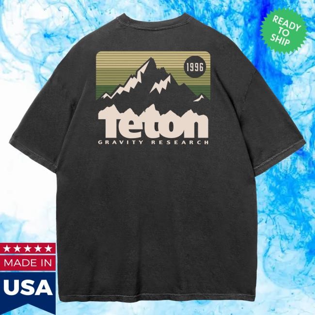 Official Teton Gravity '96 Badge Tee 2.0 Vintage Black / Green Teton Gravity Research