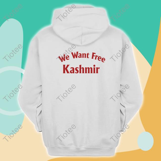 Anas Kashmiri We Want Free Kashmir Shirts Melbourne Stadium