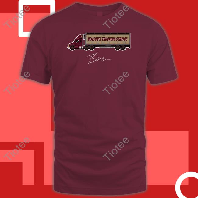 Trey Benson Merch Benson's Trucking Service Hooded Sweatshirt Treybenson3