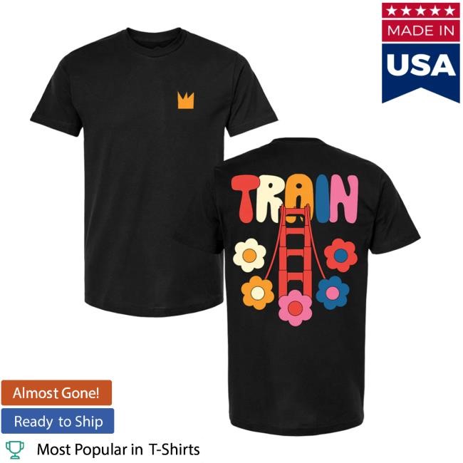 Golden Flowers Tee Shirt Train Band Store Merch