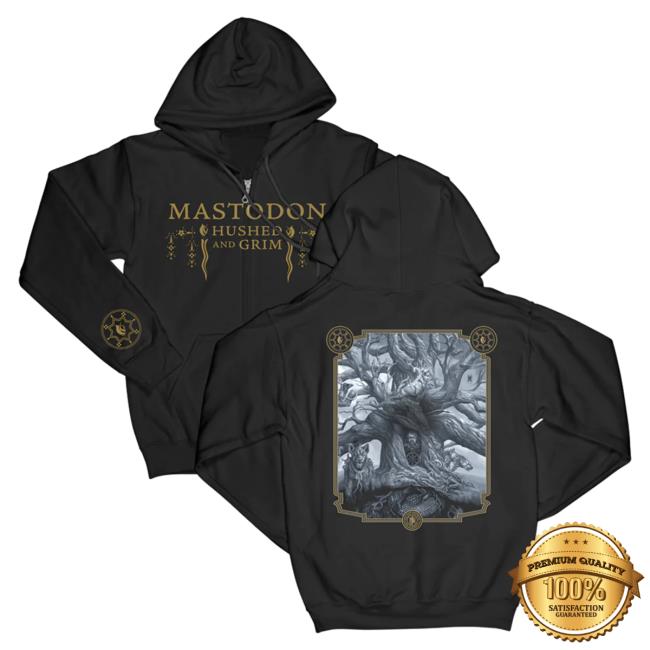 Official Mastodon Rocks Merch Store Mastodon Hushed And Grim Zip Sweatshirt Mastodonrocks